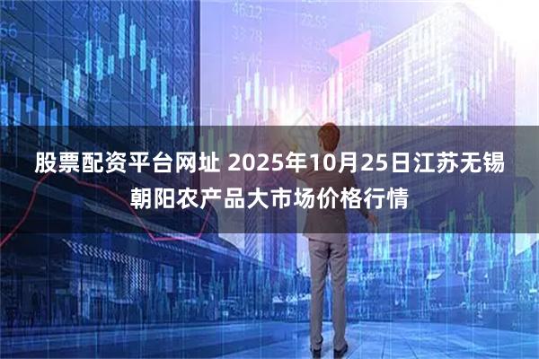 股票配资平台网址 2025年10月25日江苏无锡朝阳农产品大市场价格行情